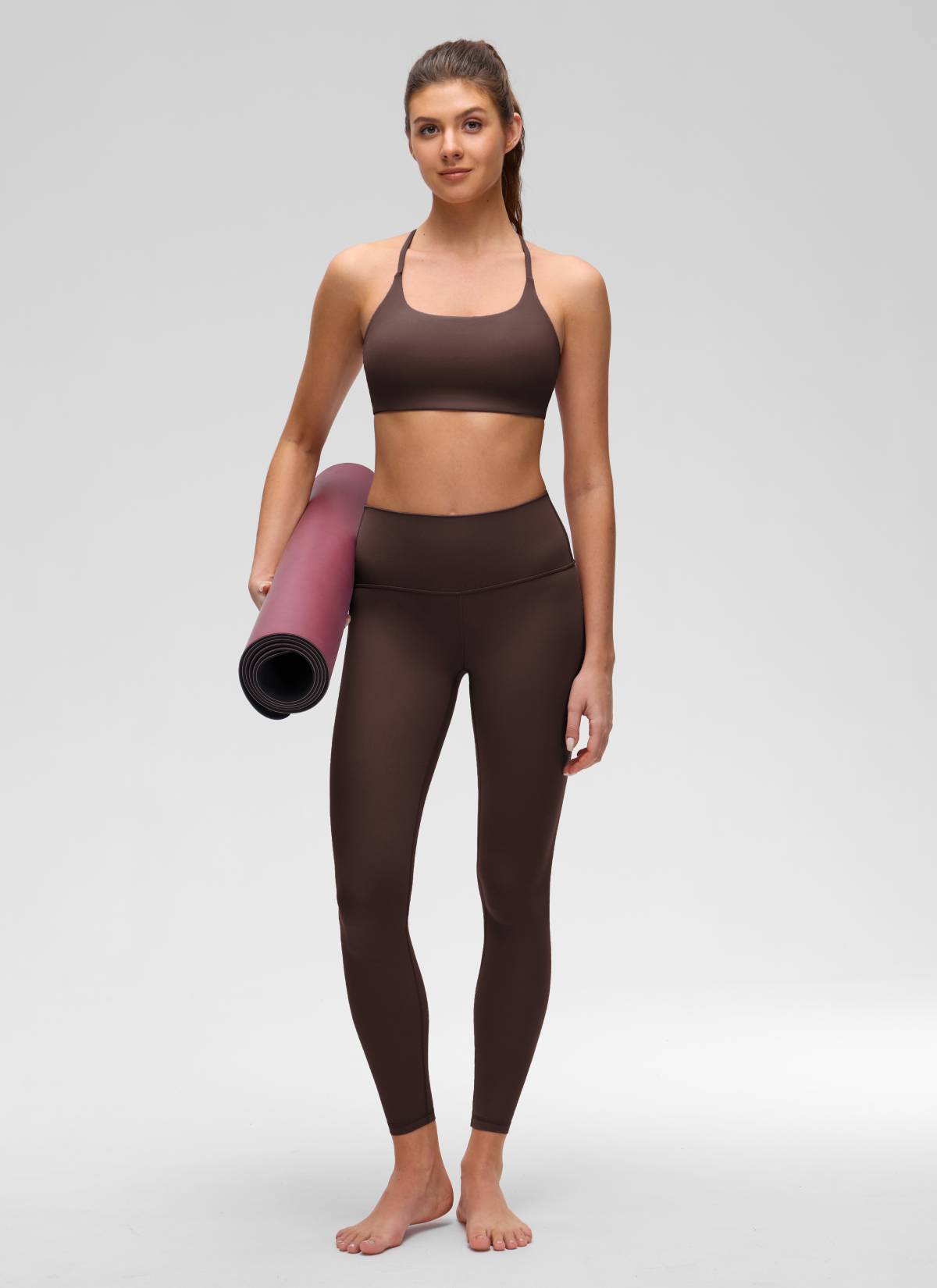 Cross Back Sports Bra - Twist Design, Secure Hold