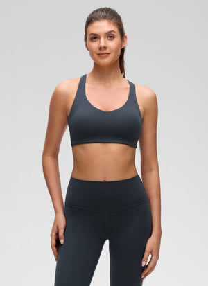 V Neck Strappy Bra - V Neck, Strappy Design
