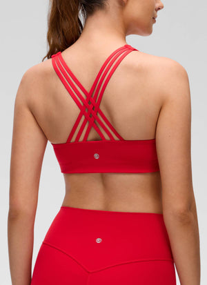V Neck Strappy Bra - V Neck, Strappy Design
