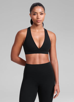 High Support Sports Bra - Wide Straps, Cross Back