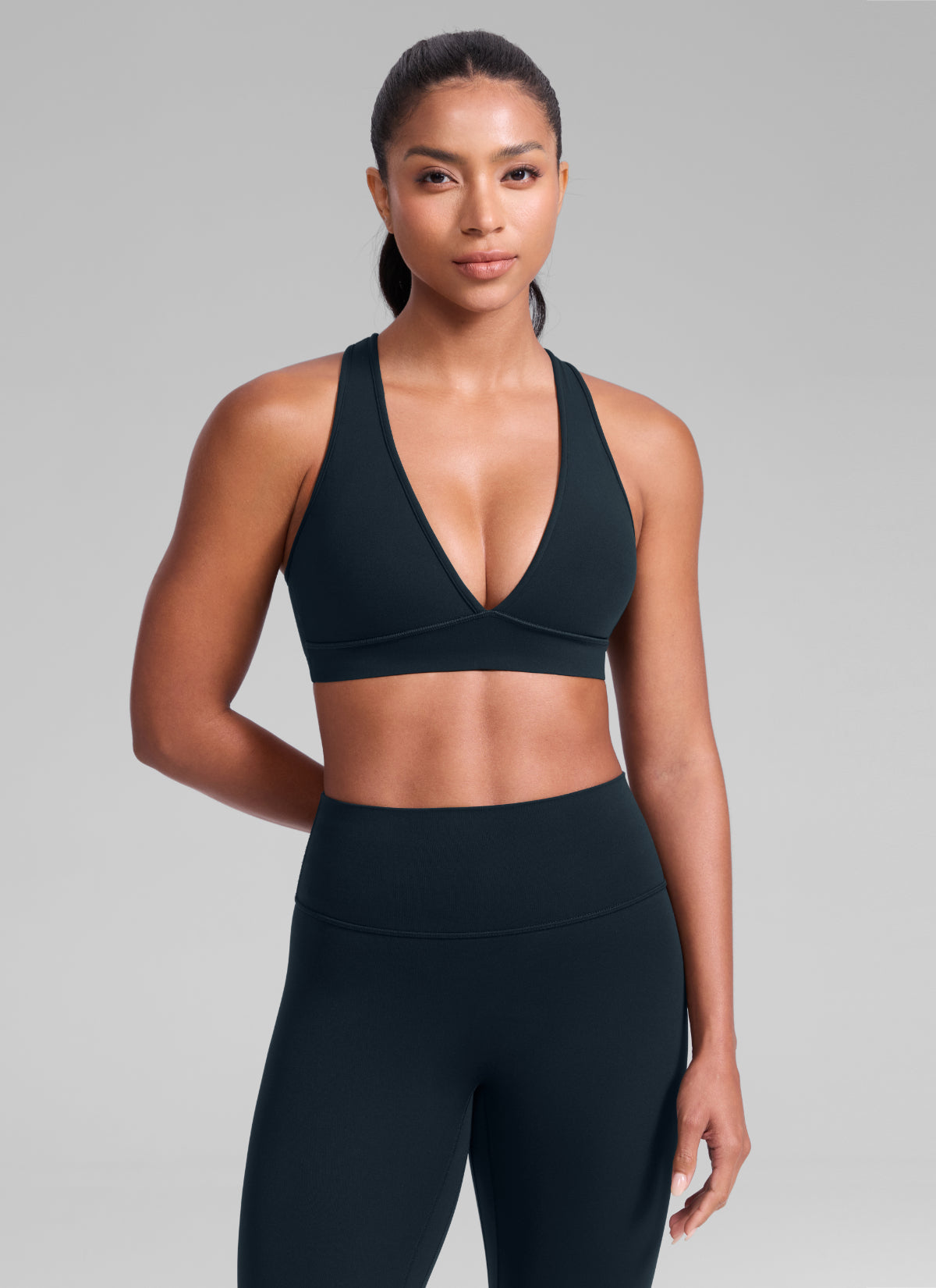 High Support Sports Bra - Wide Straps, Cross Back