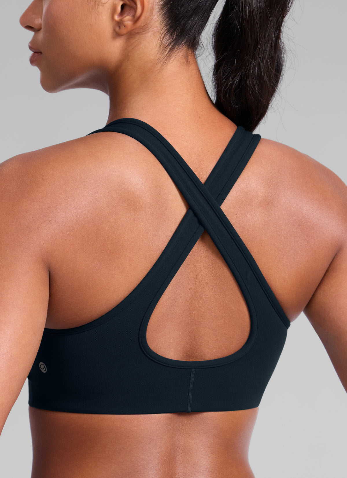 High Support Sports Bra - Wide Straps, Cross Back