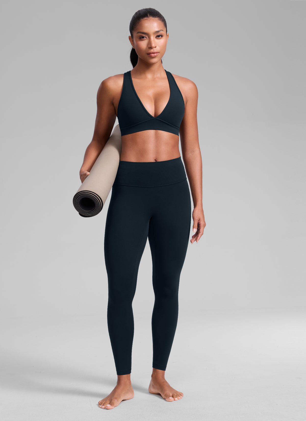 High Support Sports Bra - Wide Straps, Cross Back