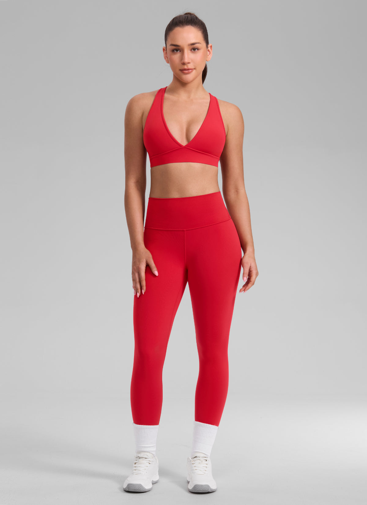 High Support Sports Bra - Wide Straps, Cross Back