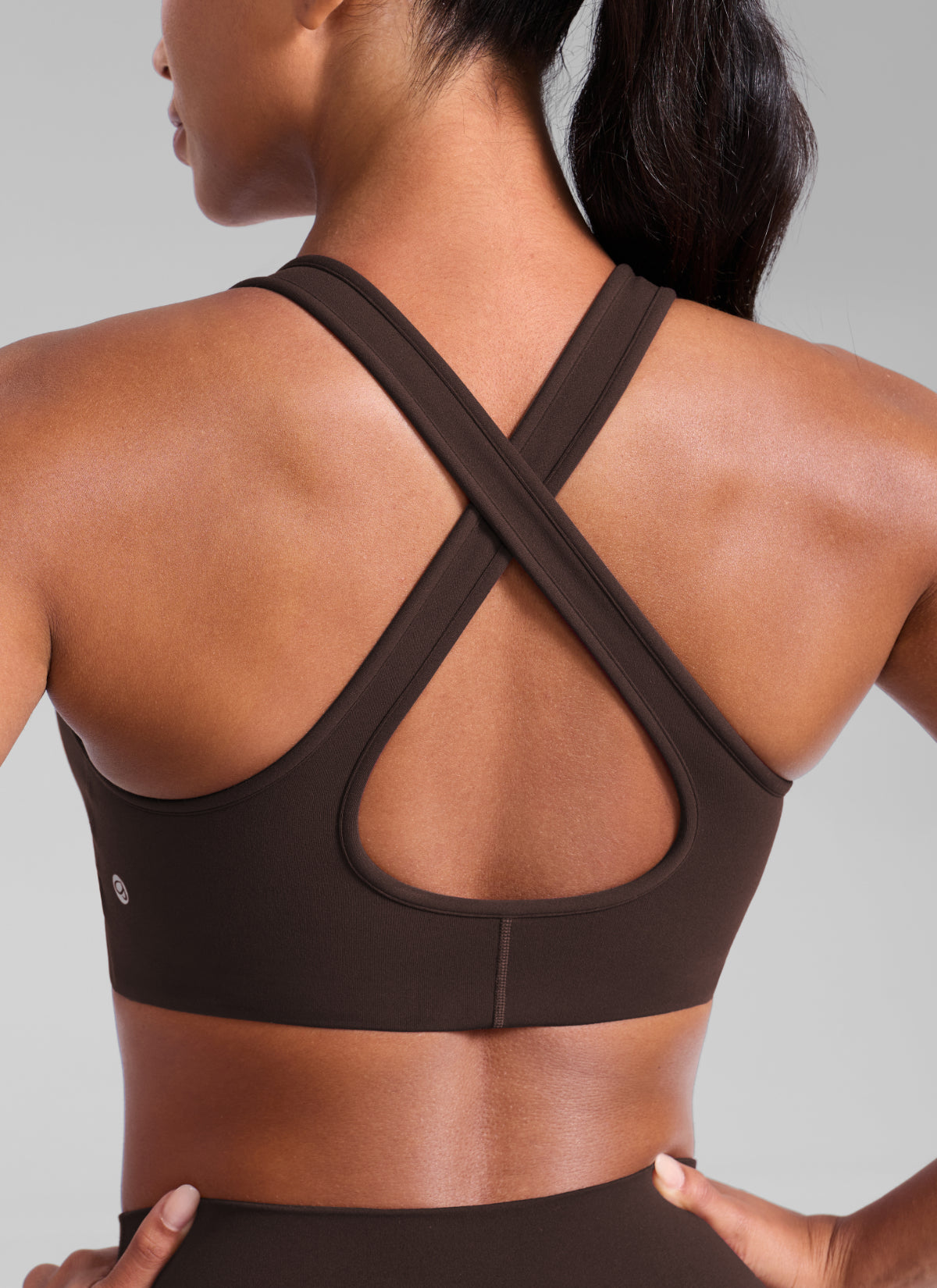High Support Sports Bra - Wide Straps, Cross Back
