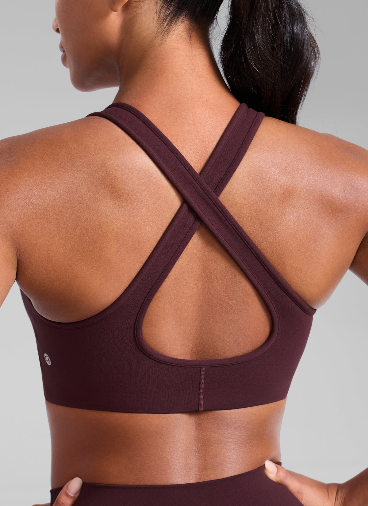 High Support Sports Bra - Wide Straps, Cross Back