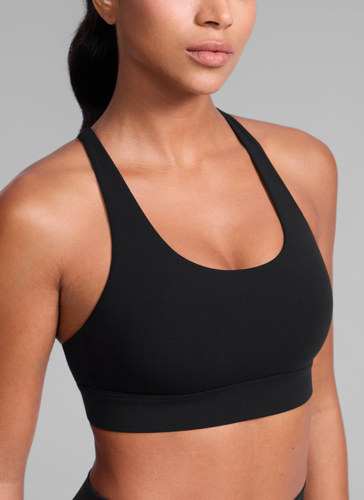 Gym Sports Bra - Wide Criss Cross Back