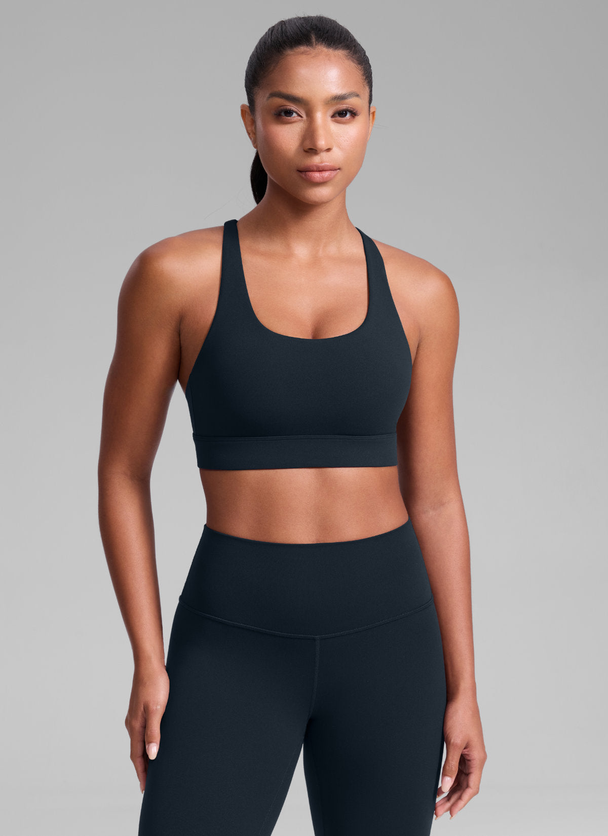 Gym Sports Bra - Wide Criss Cross Back
