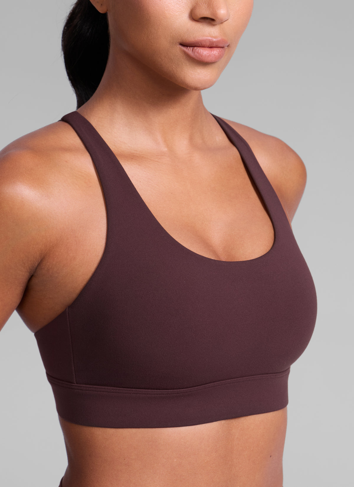 Gym Sports Bra - Wide Criss Cross Back