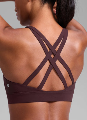 Gym Sports Bra - Wide Criss Cross Back