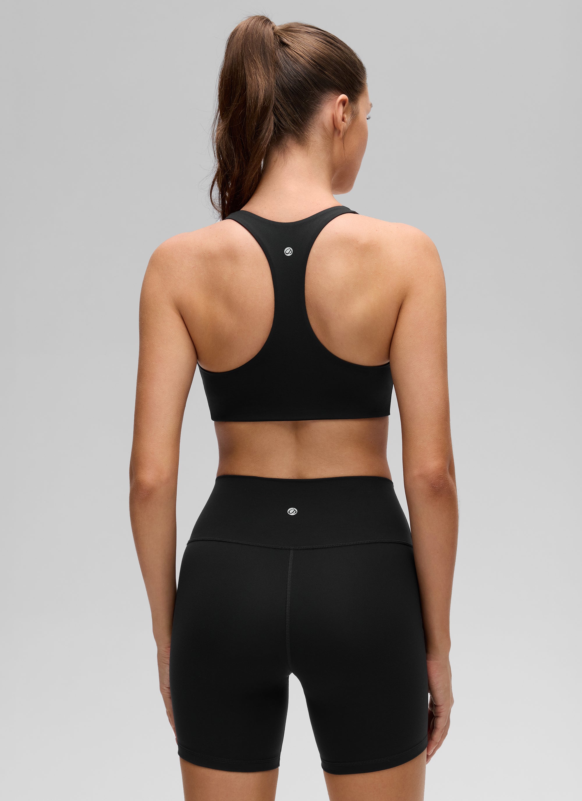 Racerback Sports Bra - V Neck, Clean Lines
