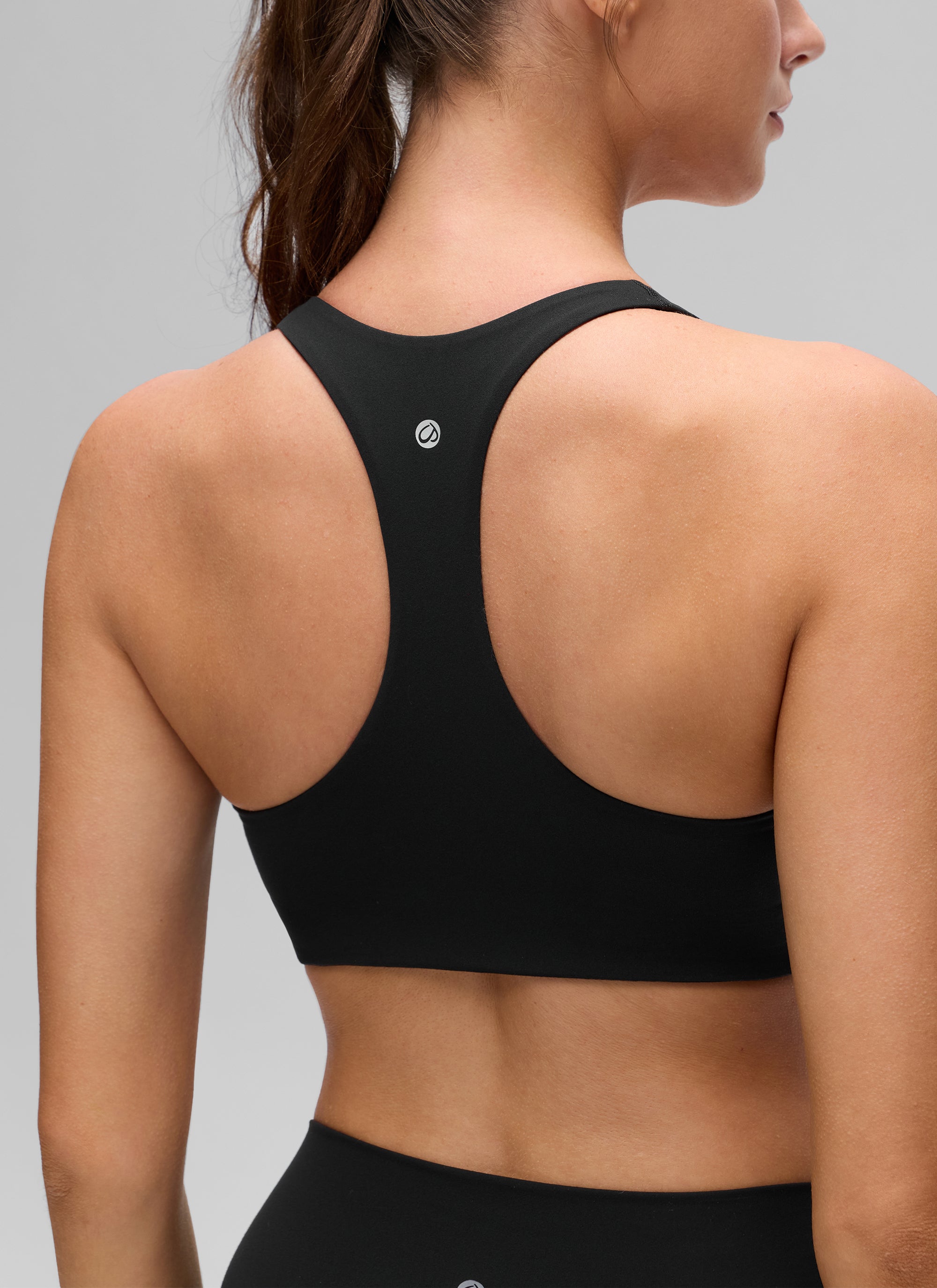 Racerback Sports Bra - V Neck, Clean Lines