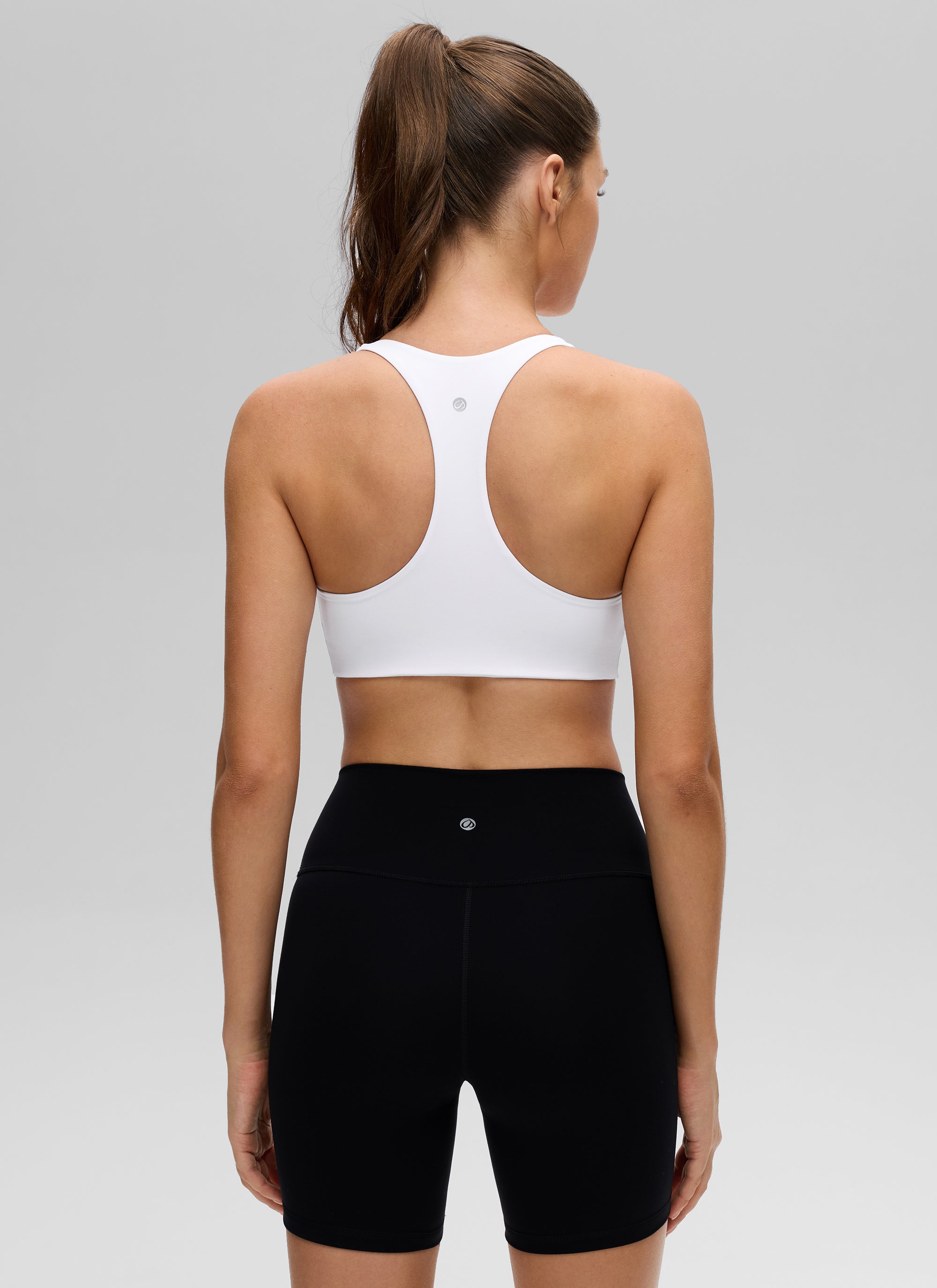 Racerback Sports Bra - V Neck, Clean Lines