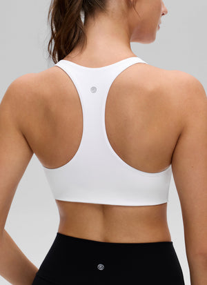 Racerback Sports Bra - V Neck, Clean Lines