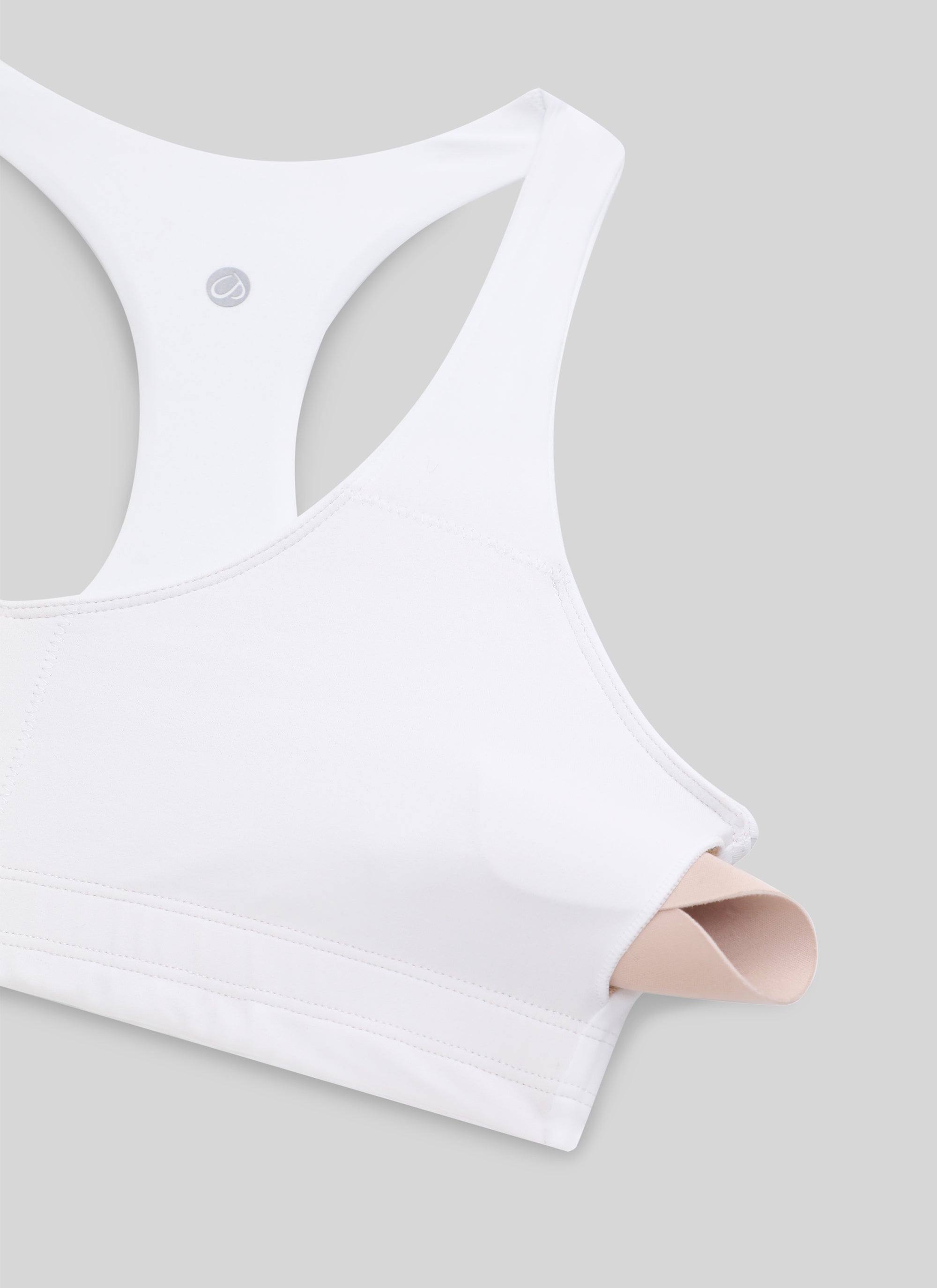 Racerback Sports Bra - V Neck, Clean Lines