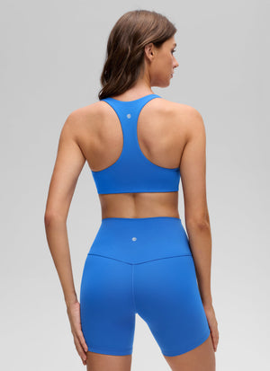 Racerback Sports Bra - V Neck, Clean Lines