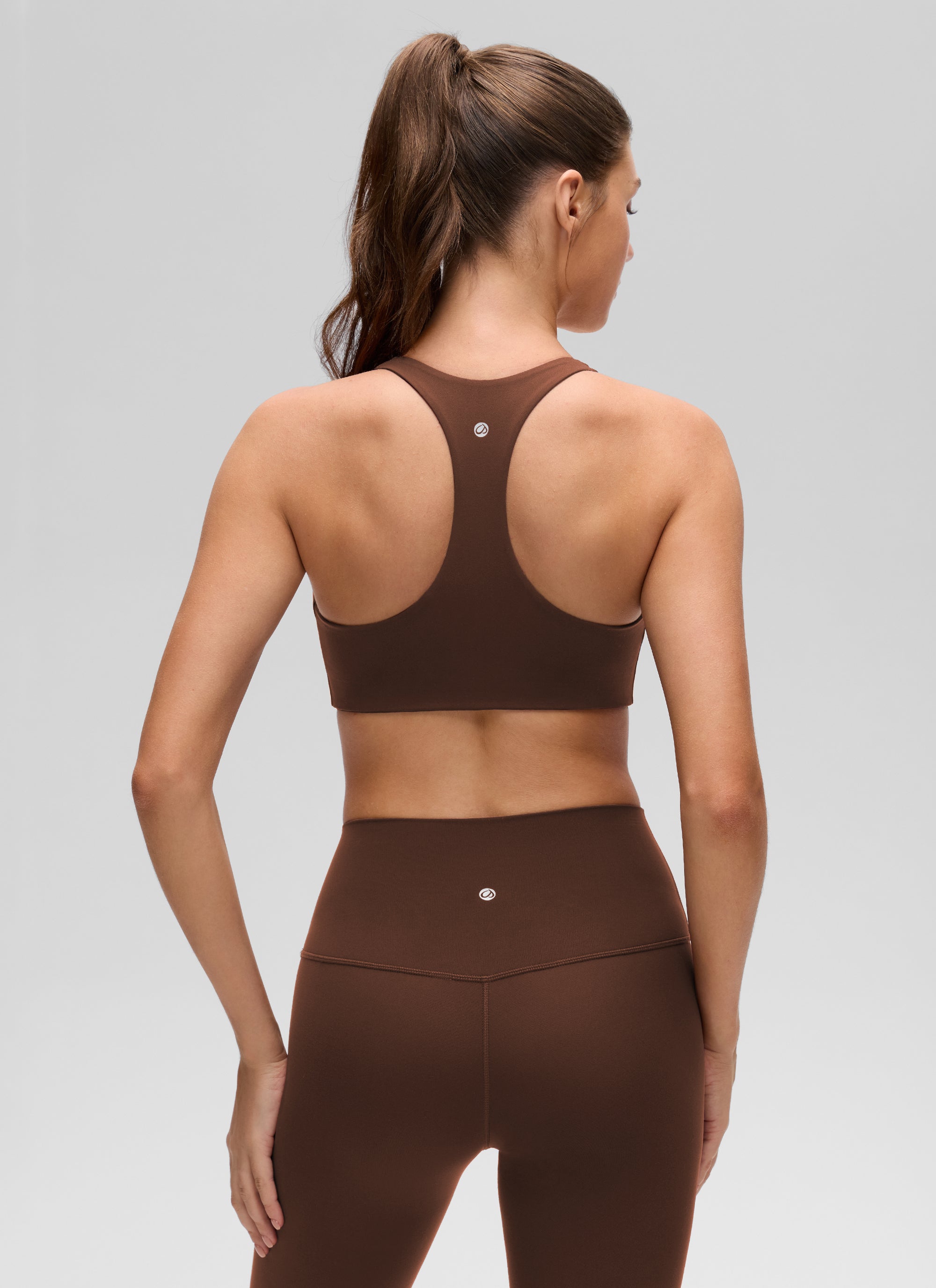 Racerback Sports Bra - V Neck, Clean Lines