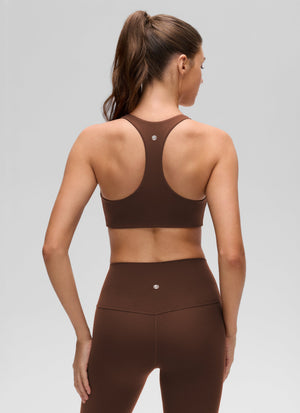 Racerback Sports Bra - V Neck, Clean Lines