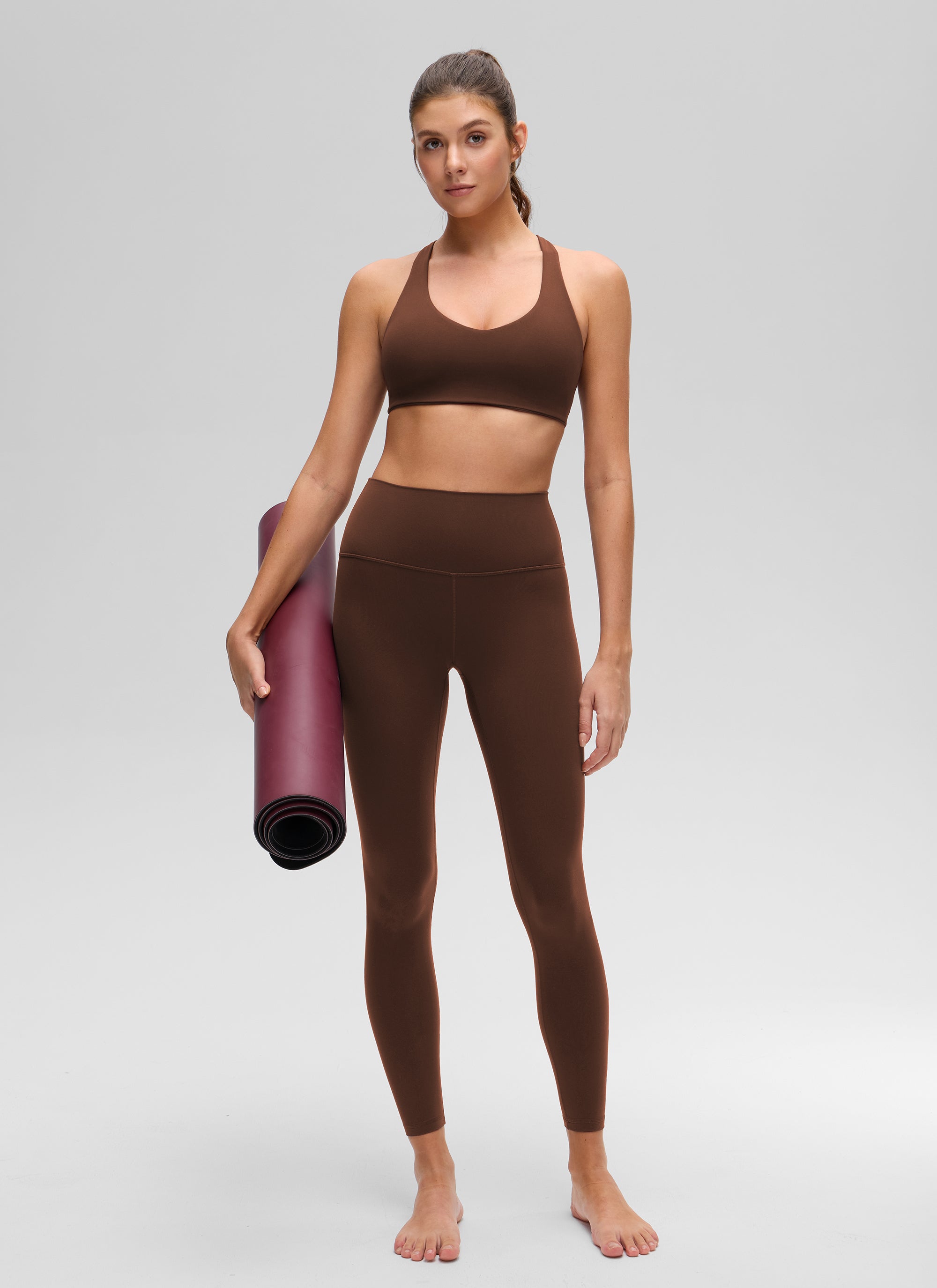 Racerback Sports Bra - V Neck, Clean Lines