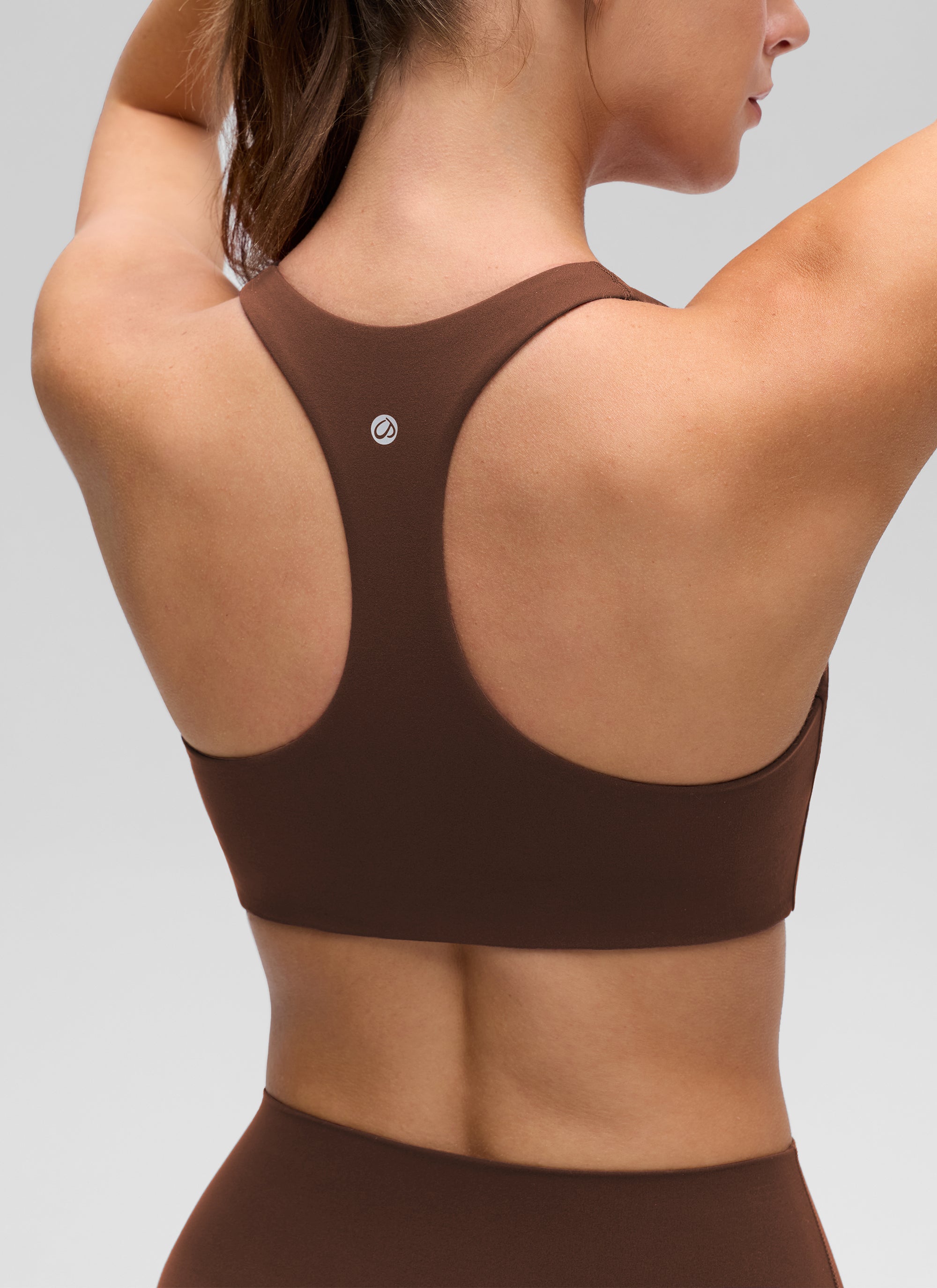 Racerback Sports Bra - V Neck, Clean Lines