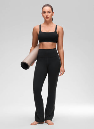Wide Strap Sports Bra - Adjustable, Soft Band