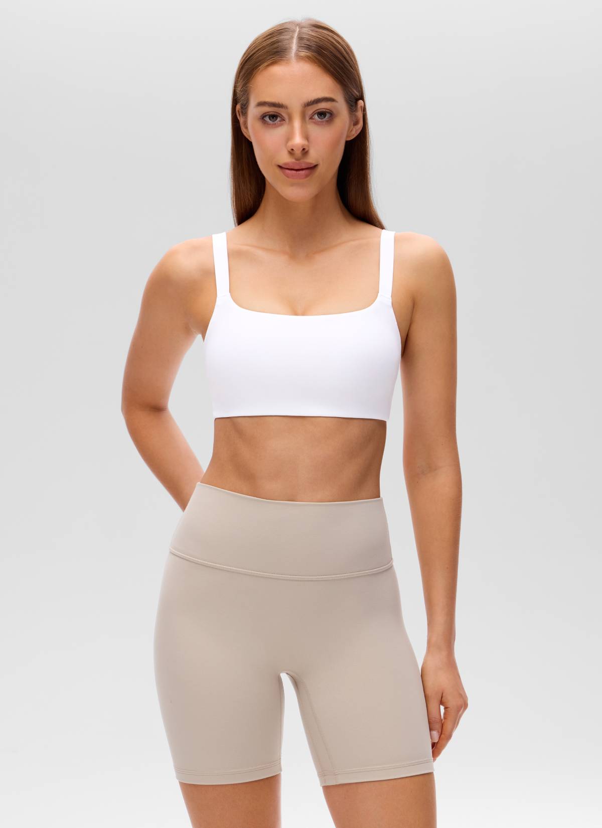 Wide Strap Sports Bra - Adjustable, Soft Band