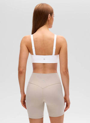 Wide Strap Sports Bra - Adjustable, Soft Band
