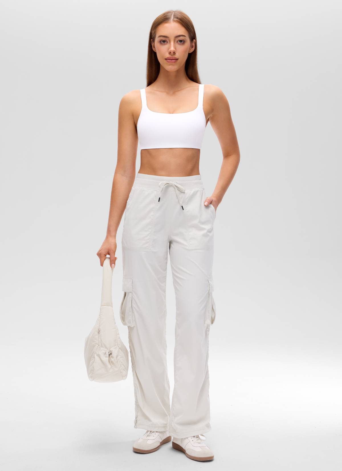 Wide Strap Sports Bra - Adjustable, Soft Band