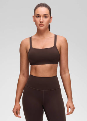 Wide Strap Sports Bra - Adjustable, Soft Band