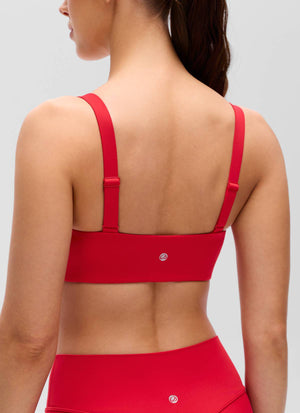 Wide Strap Sports Bra - Adjustable, Soft Band