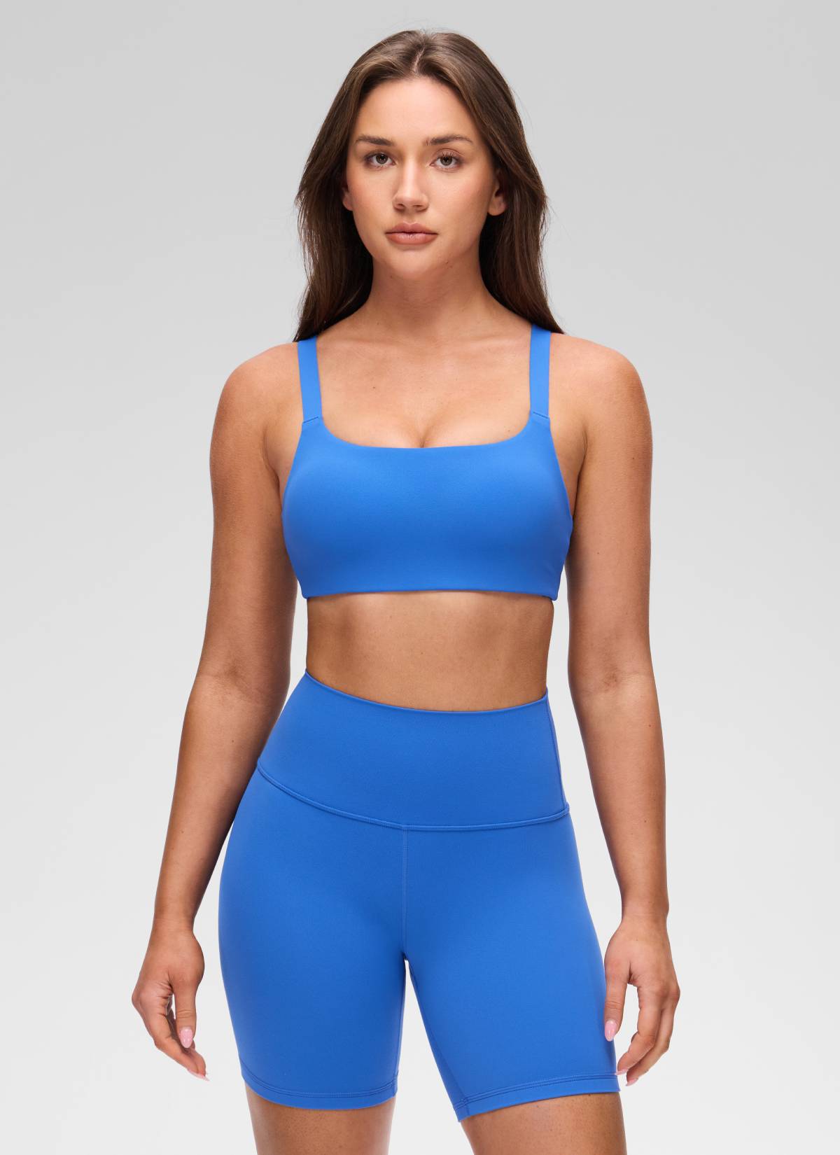 Wide Strap Sports Bra - Adjustable, Soft Band