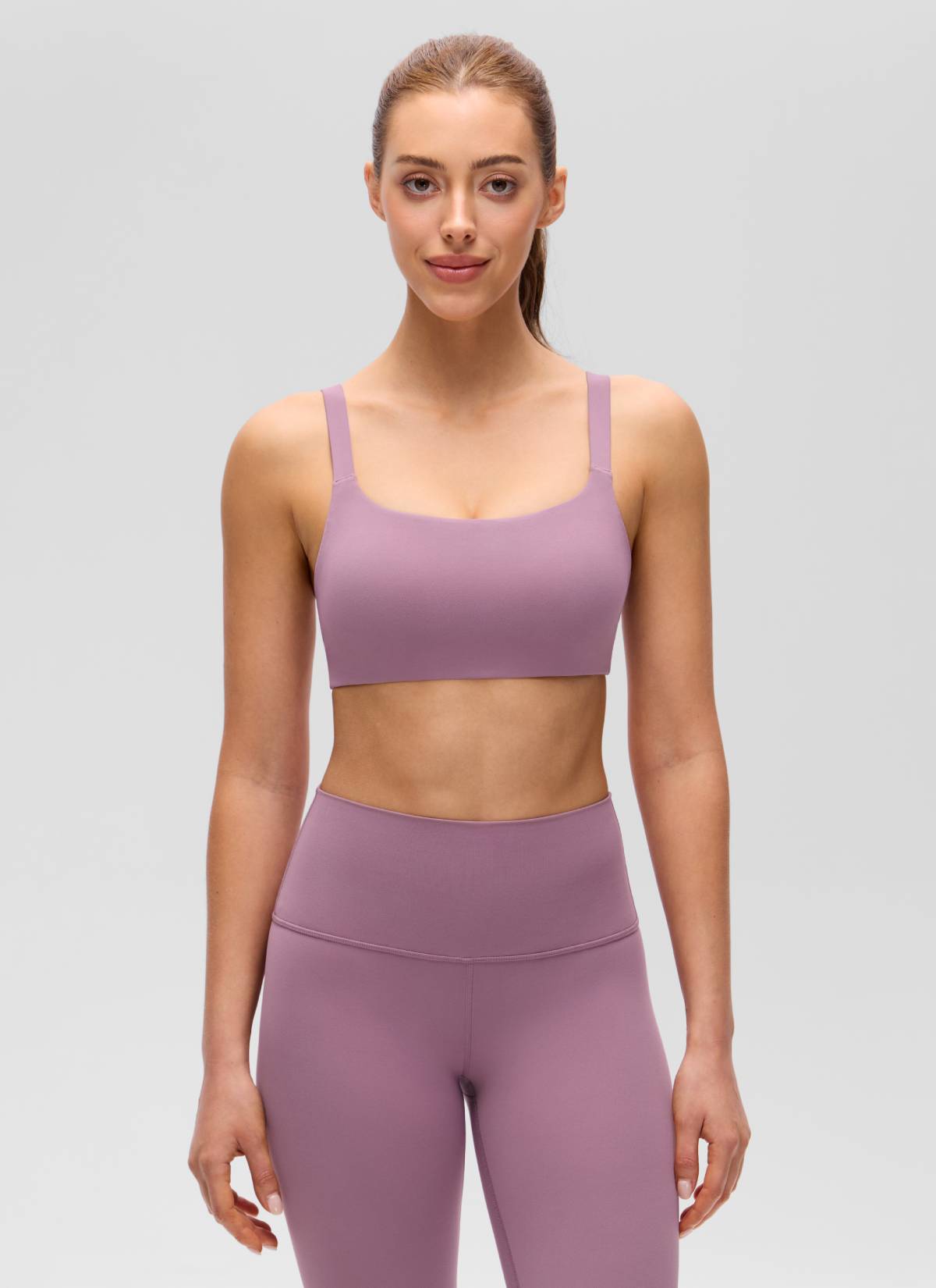 Wide Strap Sports Bra - Adjustable, Soft Band
