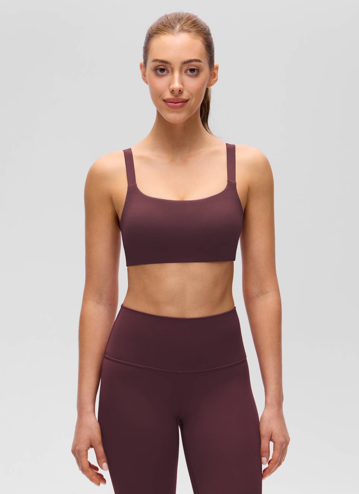 Wide Strap Sports Bra - Adjustable, Soft Band
