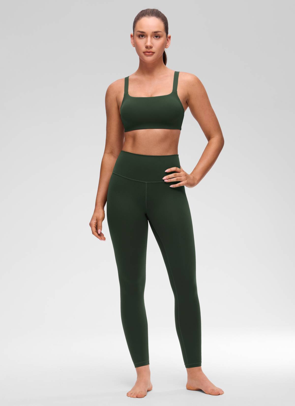 Wide Strap Sports Bra - Adjustable, Soft Band