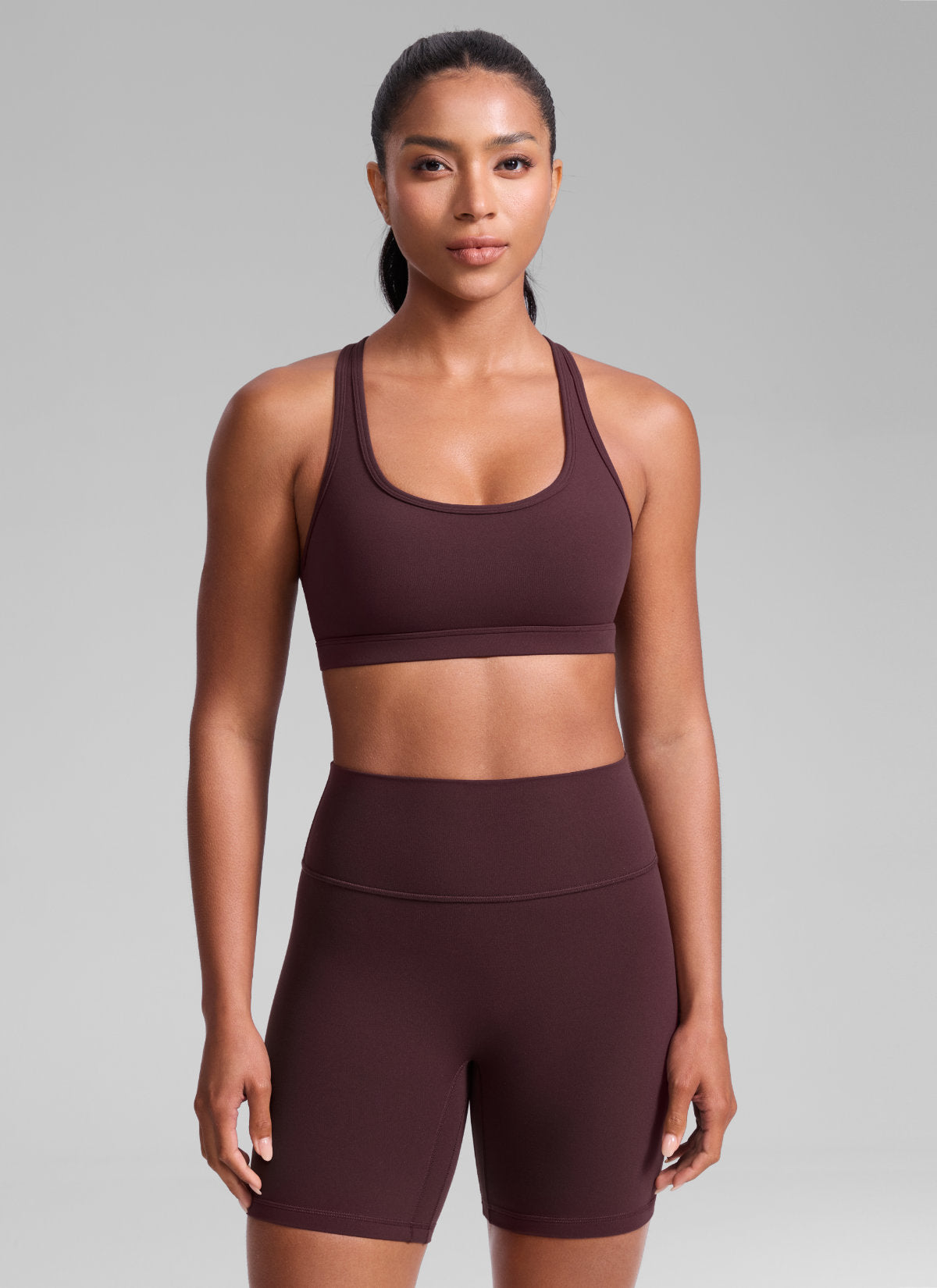 Sports Bra For Running - Racerback, Keyhole Back