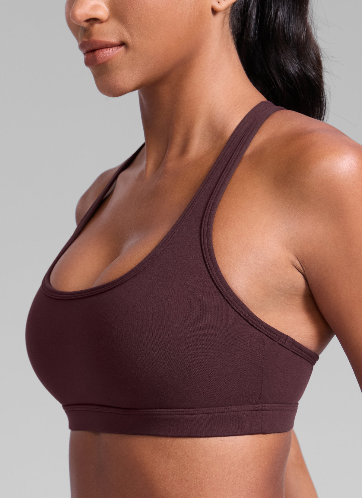 Sports Bra For Running - Racerback, Keyhole Back