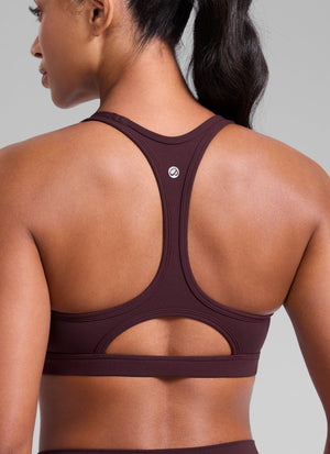 Sports Bra For Running - Racerback, Keyhole Back