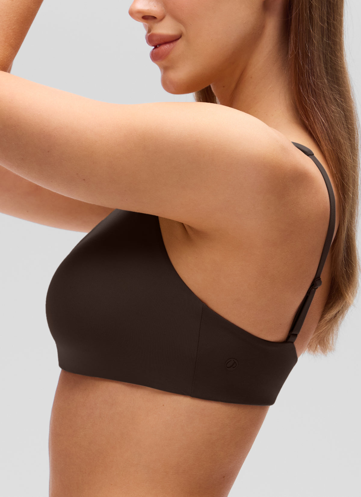Deep V Bralette - Deep V Neckline, Double Lined