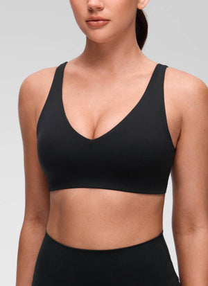 Yoga Bra - V Neck, U Back, Soft Stretch