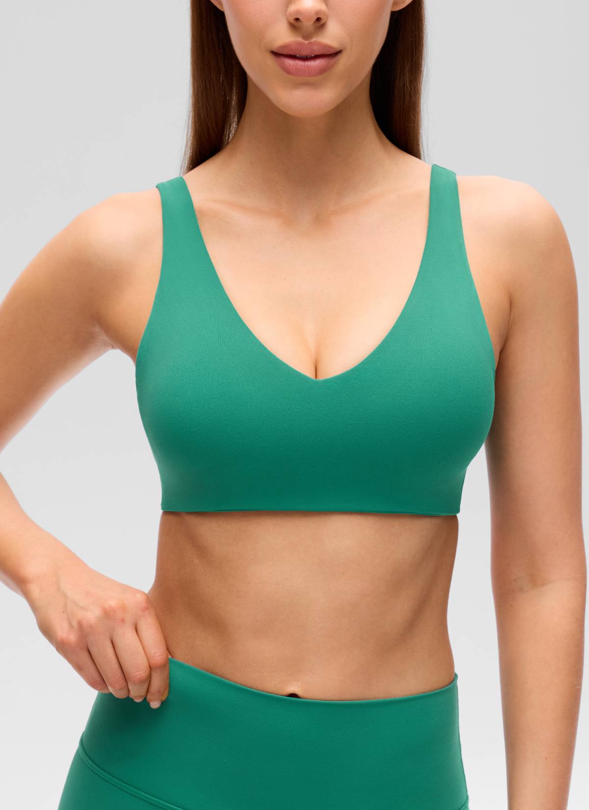 Yoga Bra - V Neck, U Back, Soft Stretch