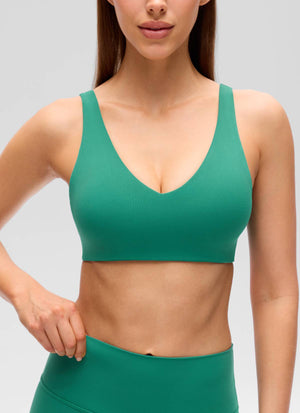 Yoga Bra - V Neck, U Back, Soft Stretch