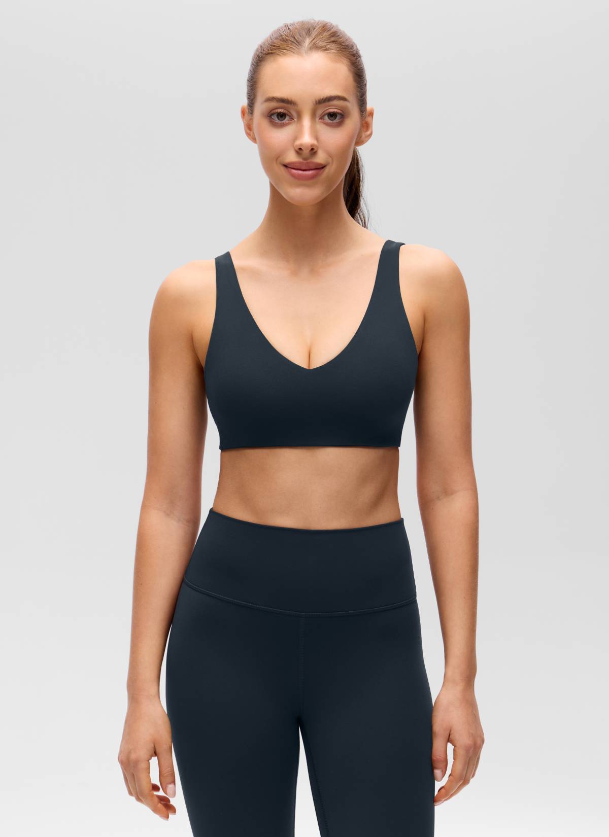 Yoga Bra - V Neck, U Back, Soft Stretch
