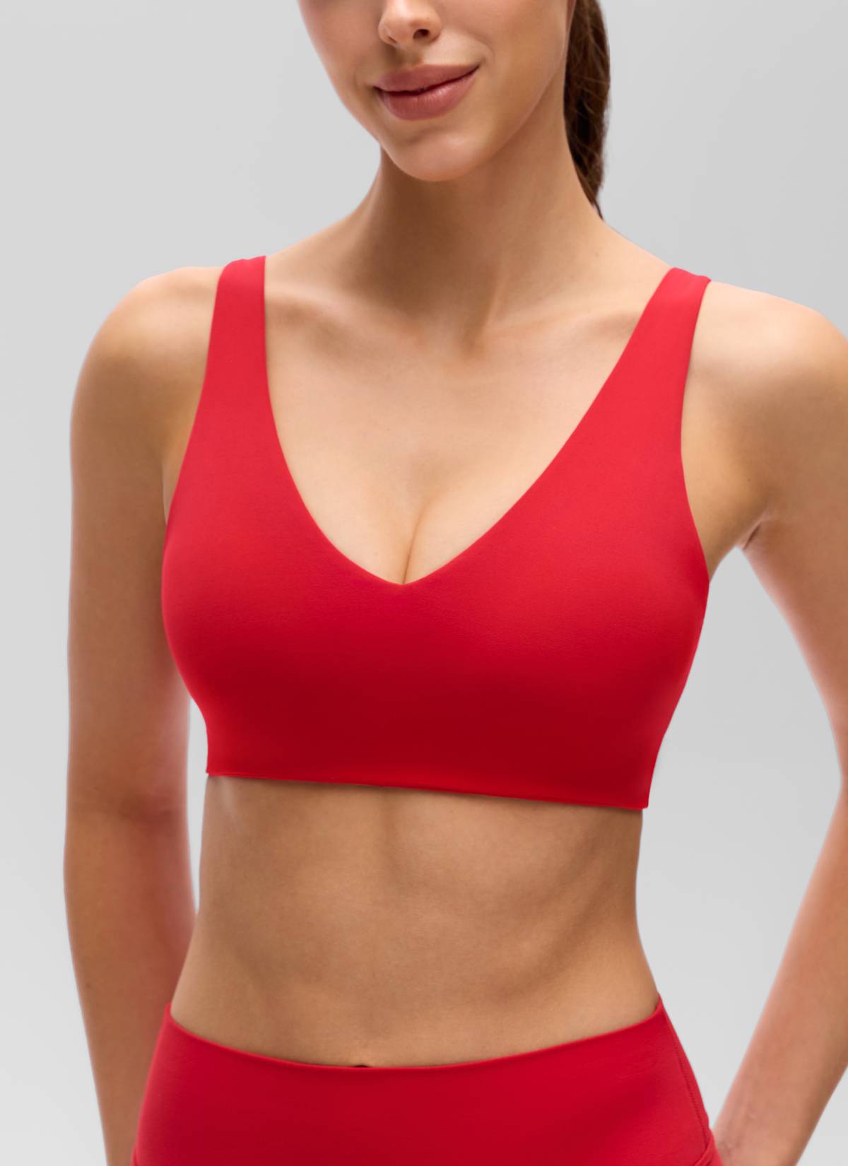 Yoga Bra - V Neck, U Back, Soft Stretch