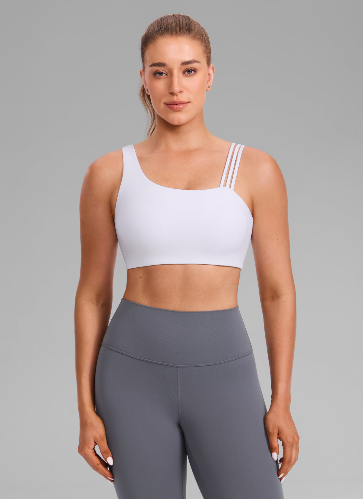 Gym Bra - Asymmetric Straps, Medium Support