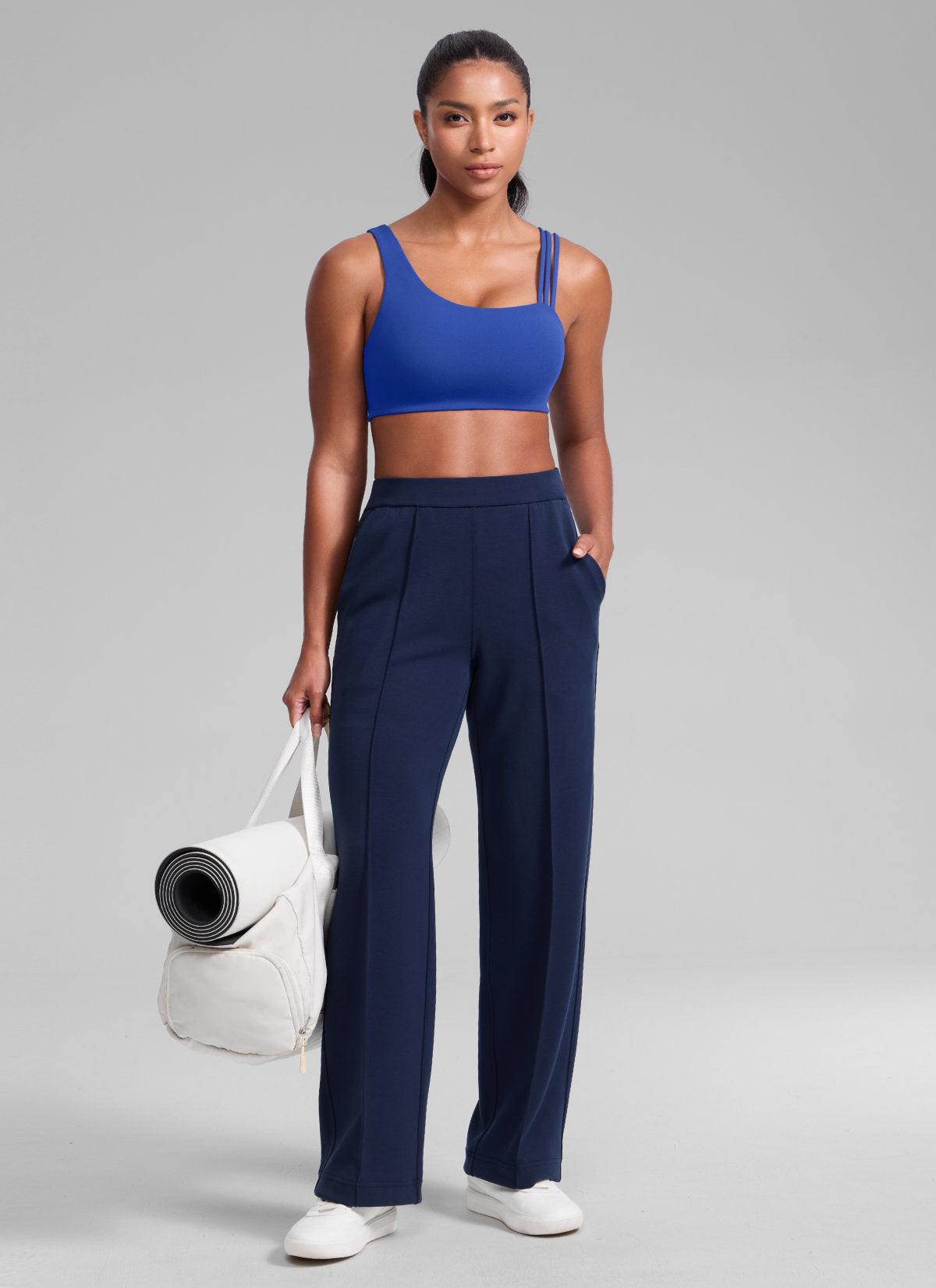 Gym Bra - Asymmetric Straps, Medium Support
