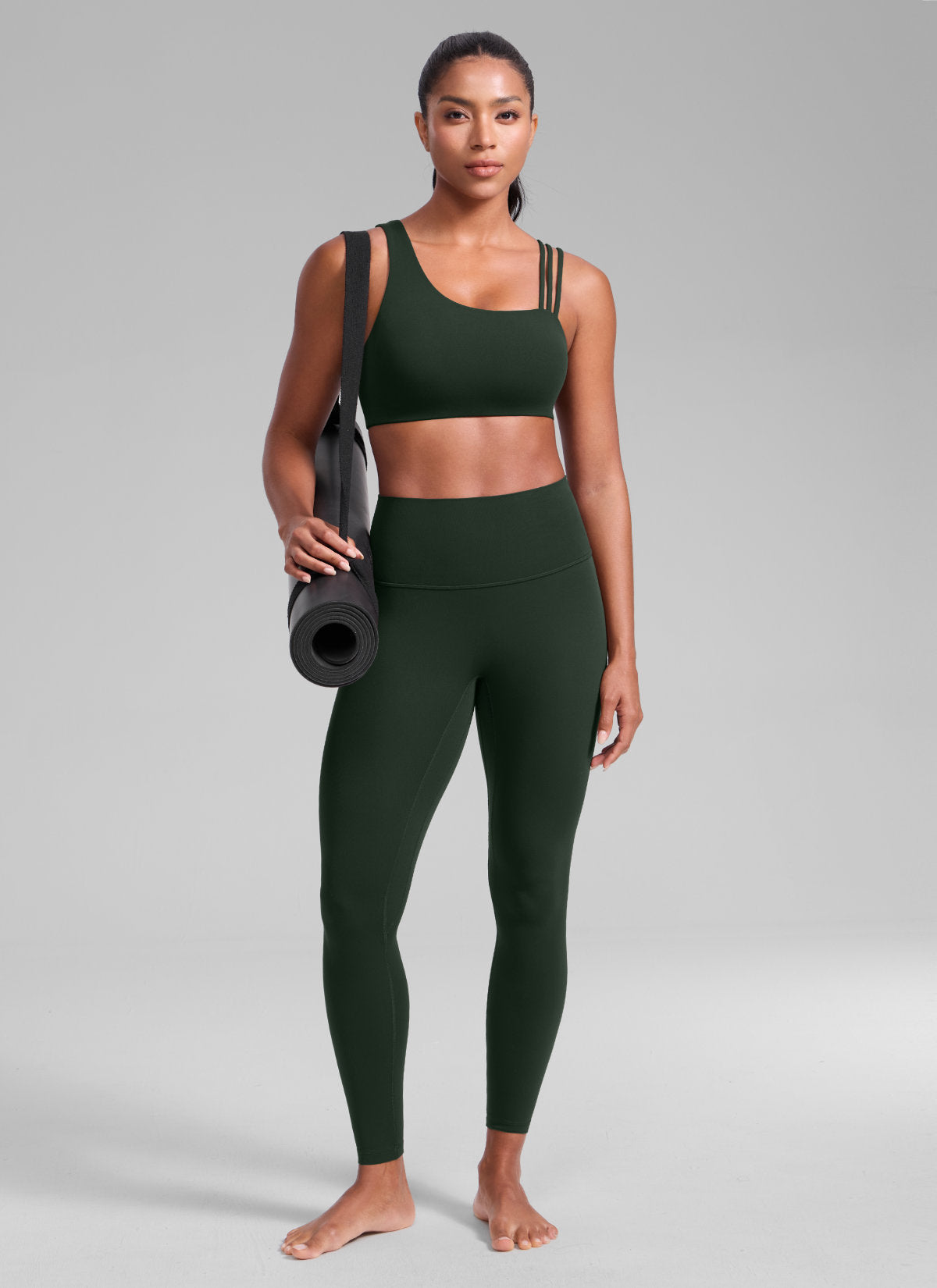 Gym Bra - Asymmetric Straps, Medium Support