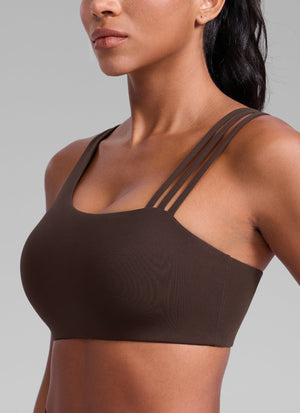 Gym Bra - Asymmetric Straps, Medium Support