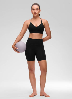 Cross Back Longline Bra - Extended Coverage, Cross Back
