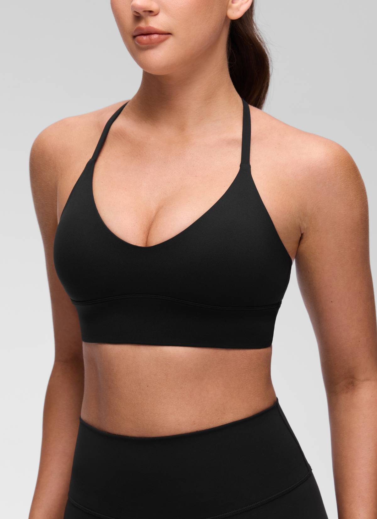 Cross Back Longline Bra - Extended Coverage, Cross Back