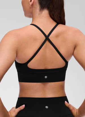 Cross Back Longline Bra - Extended Coverage, Cross Back